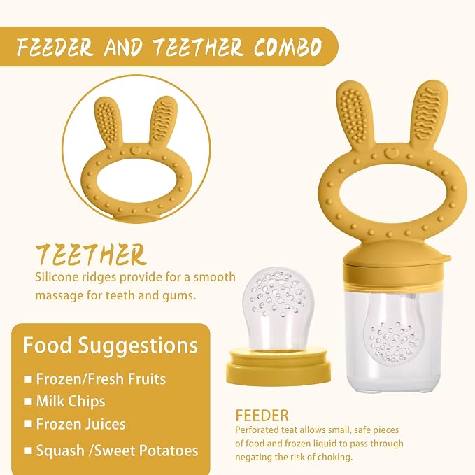 WAJIAYON Baby Breastmilk Popsicle Molds & Baby Fruit Feeder, Baby Food Freezer - Image 2