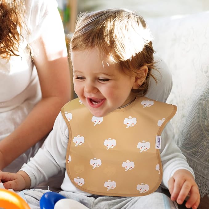 Soarwg Kids Baby Bibs, 5 Pack Waterproof Bibs - Image 7