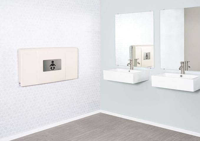 Foundations Ultra Horizontal Wall Mounted Baby Diaper Changing Station - Image 8