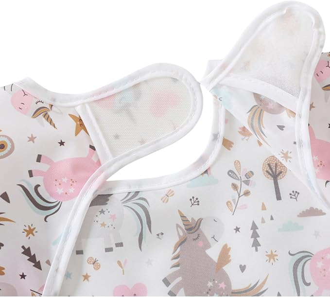 Sleeved Bib, 5 Pack, Waterproof Shirt Bibs - Image 8