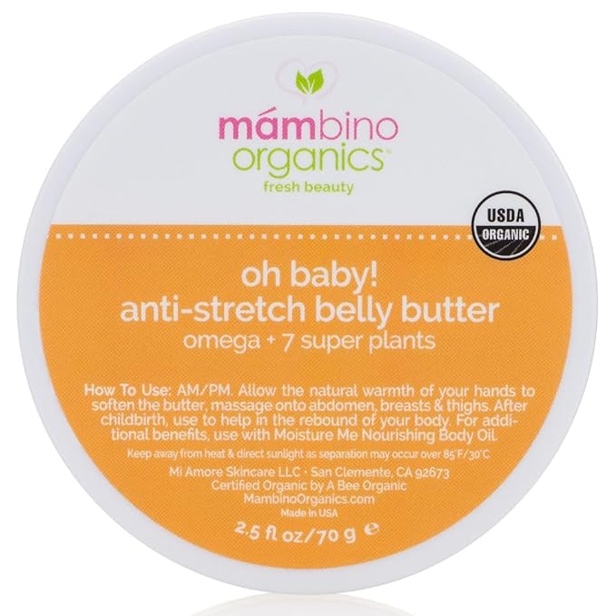 Mambino Organics Oh Baby! Belly Butter, Belly Cream by MambinoOrganics