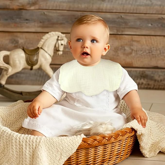 Baby Drool Bibs for Unisex Girls Boys 12 Pack Baby Muslin Bibs for Drooling and - Image 5