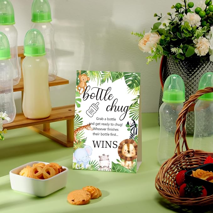 TrelaCo Cool Baby Shower Games Sets 12 Pcs Feeding Bottles - Image 4