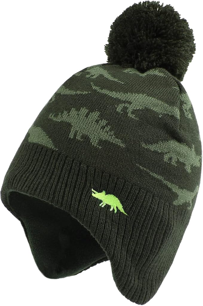 JANGANNSA Knitted Baby Hat Scarf Set Winter Warm Boys Girls Beanie Fleece by JANGANNSA