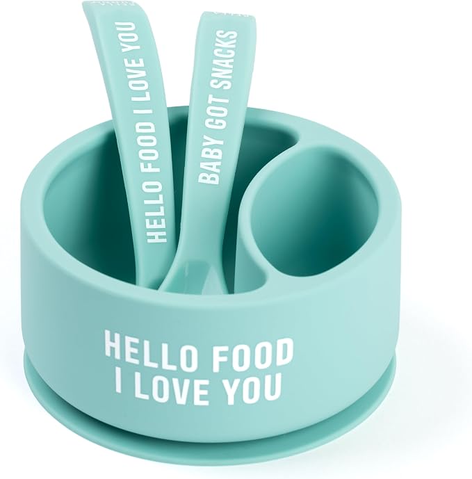 Bella Tunno Silicone Suction Bowl & Spoons by BellaTunno
