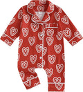 Balaflyie Baby Girl Button Down Pajamas Romper One-Piece Jumpsuit Long Sleeve by Balaflyie