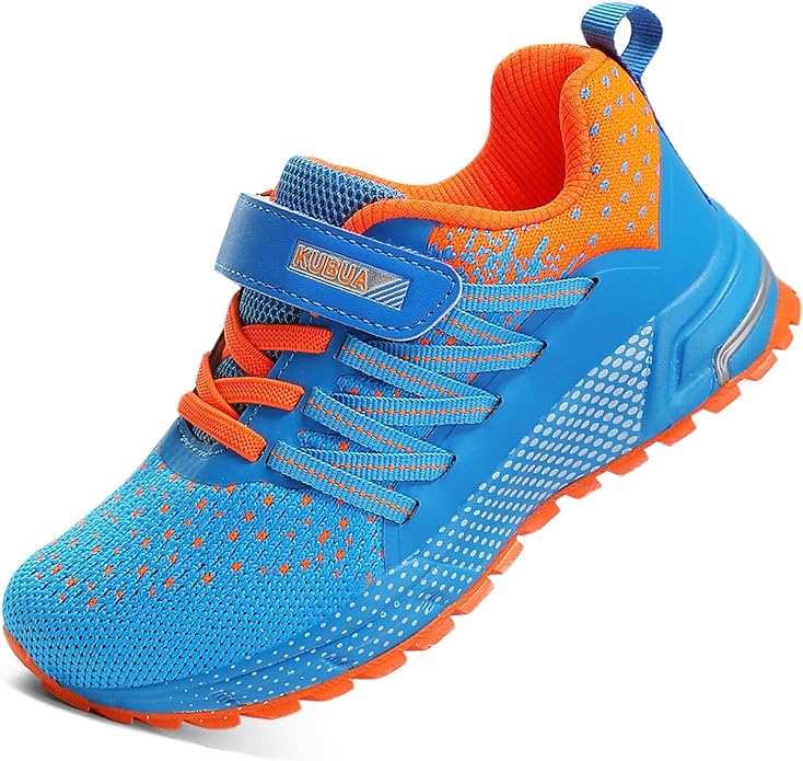 KUBUA Kids Sneakers for Boys Girls Running Tennis Shoes Lightweight Breathable by KUBUA