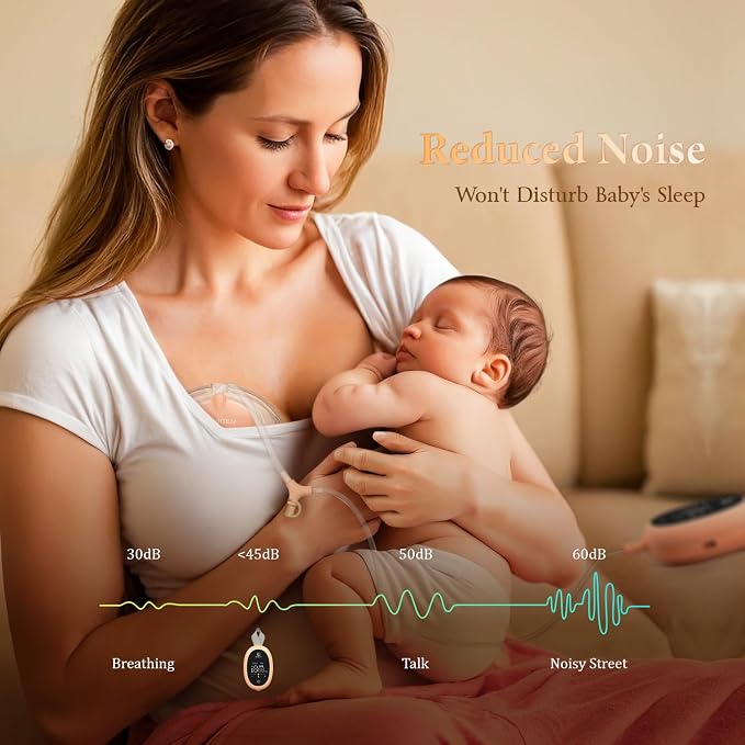 Wearable Hands Free Breast Pump D6, Portable Breastfeeding Pumps - Image 7