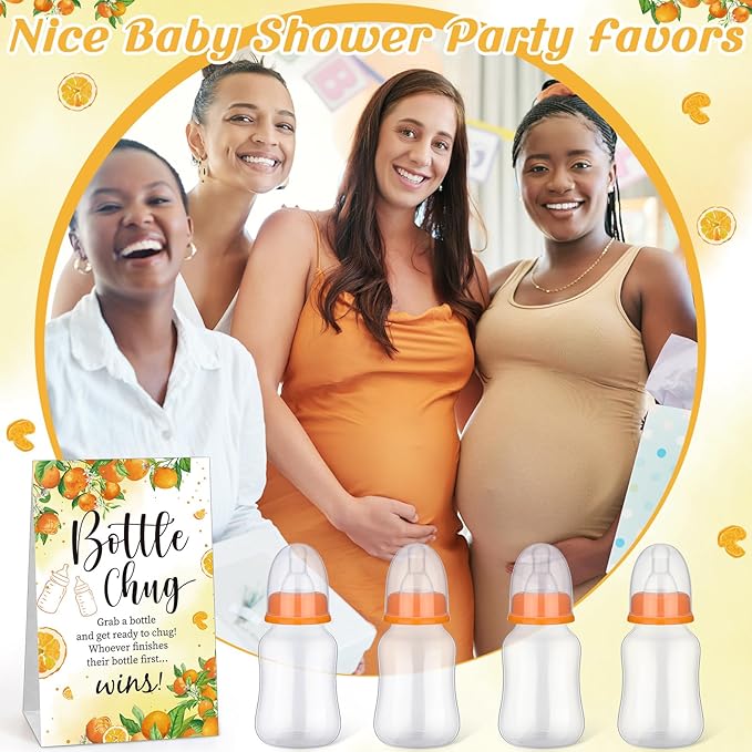 TrelaCo Bottle Chug Baby Shower Game 20 Pcs Baby Bottles Shower Favor - Image 6