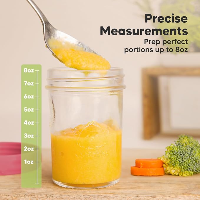 KeaBabies 4pk 8oz Glass Baby Food Containers - Image 4