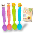 3-in-1 Silicone Baby Spoon Self Feeding 6+ Months by LittleGrubbers