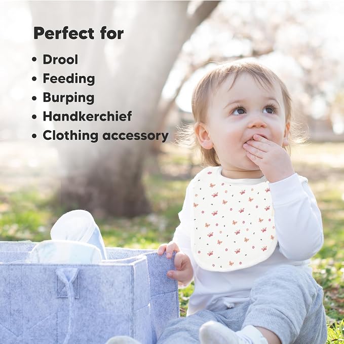 8-Pack Organic Baby Bibs for Boys, Girls - Image 7