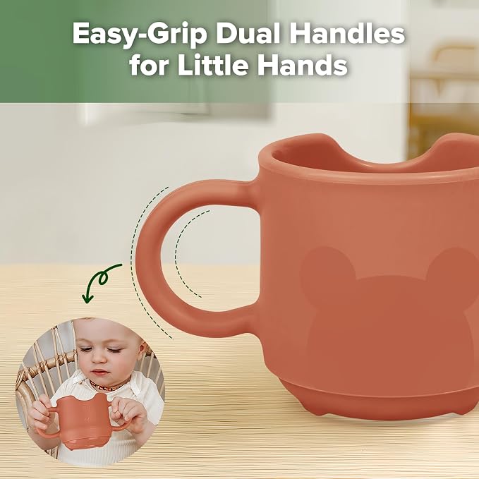 haakaa Silicone Baby Training Cup, Toddler Learning Open Cup - Image 6