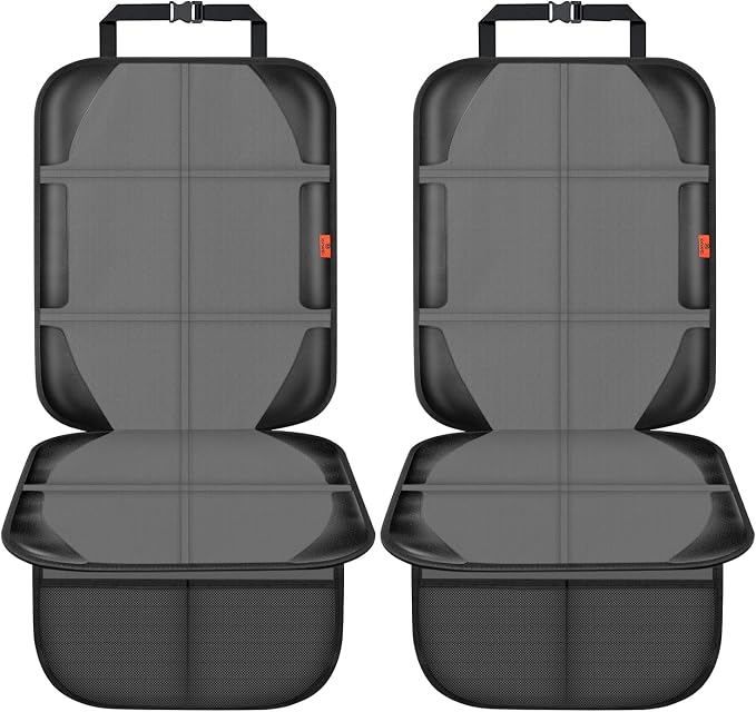 Car Seat Protector, 2 Pack Automotive Seat Protectors Baby Carseat Pad - Image 2