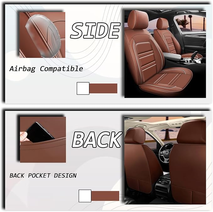 Seat Covers for Infiniti qx56 2004-2013 | 5-Seats Leather Seat Covers - Image 6