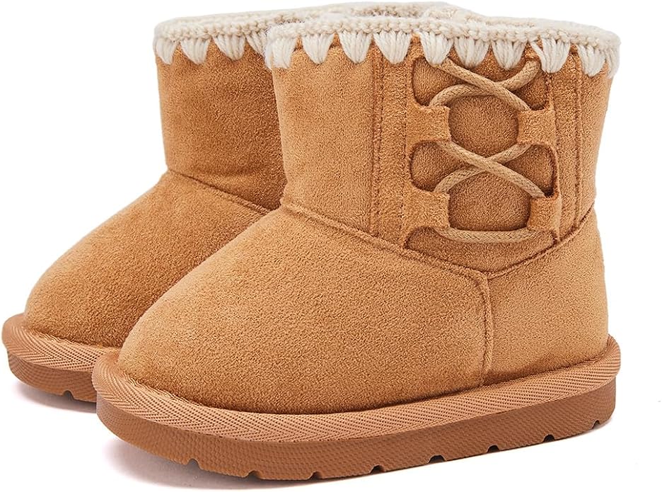 BMCiTYBM Girls Boys Snow Boots Warm Winter Fur Lined Baby Shoes - Image 3