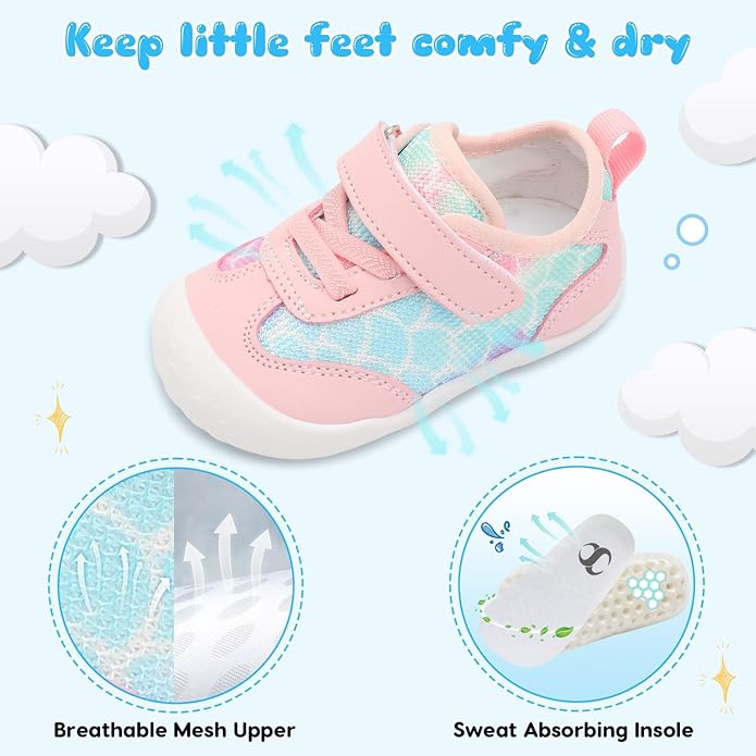 Scurtain Baby Shoes Boy Girl First Walking Shoe Infant Crib Breathable Sneakers - Image 5