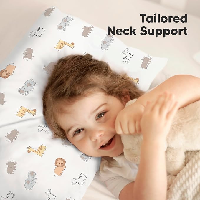 KeaBabies Toddler Pillow with Pillowcase, Jumbo 14X20 - Image 5