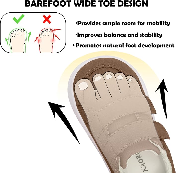 MORENDL Wide Toe Box Shoes Toddler Barefoot Shoes Baby Walking Shoe Boy Girl - Image 2