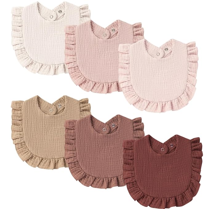Baby Muslin Bibs Bandana Drool Bibs by MairMore