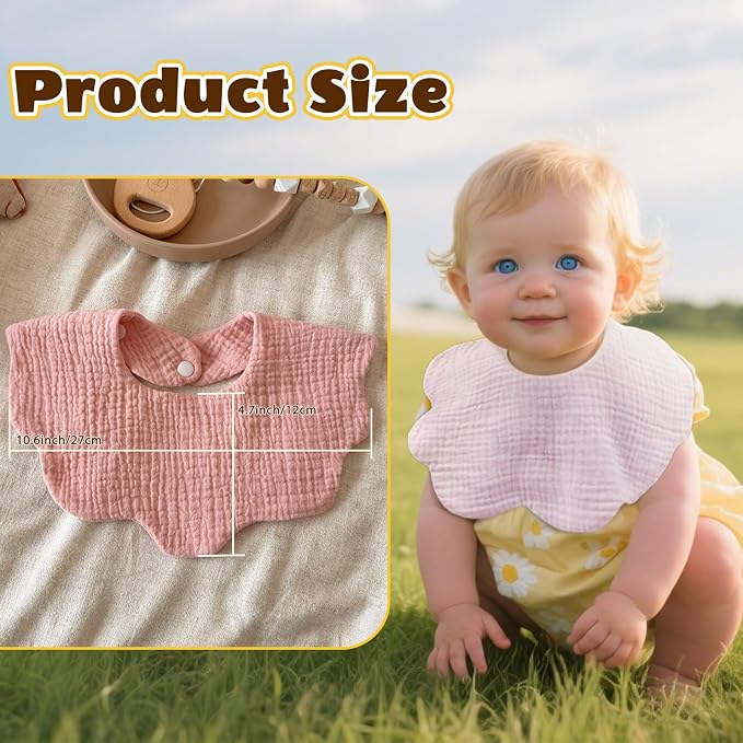 Baby Bibs Muslin Drool Teething Drooling Bibs - Image 4