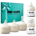 Glass Baby Bottles Anti Colic Set 2 Pack 3oz and 6oz BPA Free Heat Resistant by Unknown