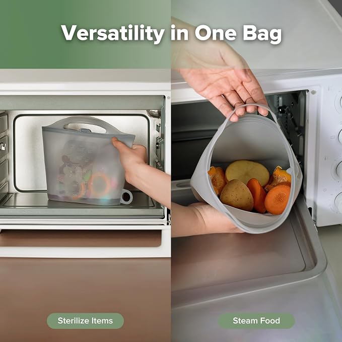 Haakaa On-The-Go Silicone Microwave Steam Sterilizer Bags - Image 2