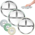 Bella's Friends Stainless Steel Toddler Plates Silicone Suction, 3 Packs by BellasFriends