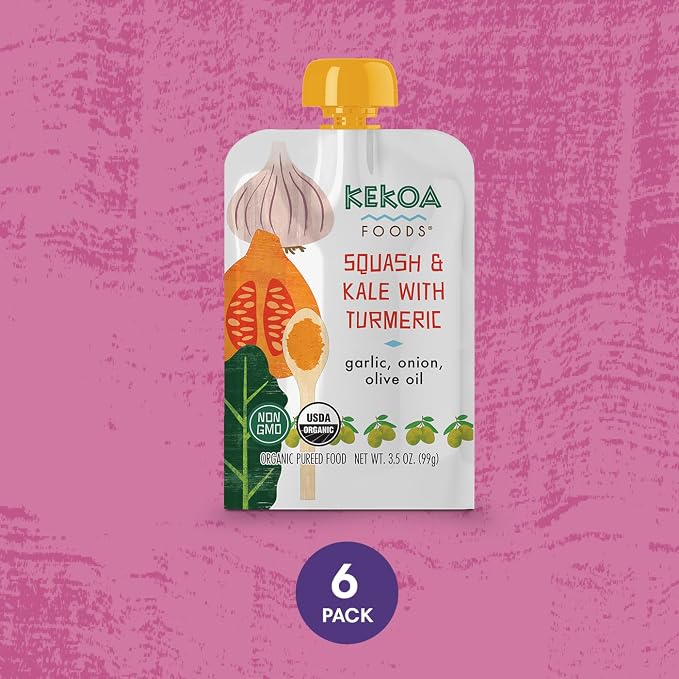 Kekoa Foods 100% USDA Certified-Organic Vegetarian Baby Food Puree Starter - Image 5