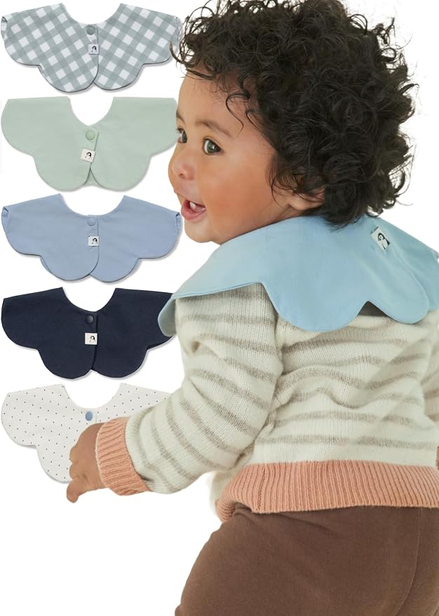 Konny Baby Bibs Set, 360 ​​° Rotate, Soft and Absorbent Bandana Drooling by Konny