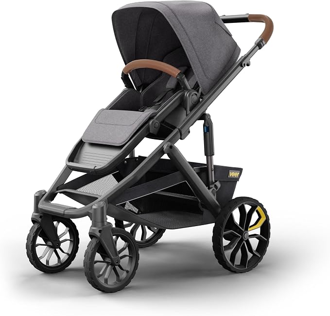 Veer Switch&Roll Stroller with Leather Grips and Leather Bumper Bar | 4 Wheel by Veer