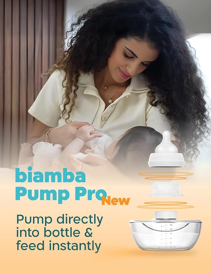 Pump Pro Portable Breast Pump Hands Free - 180mL Capacity Wearable - Image 4