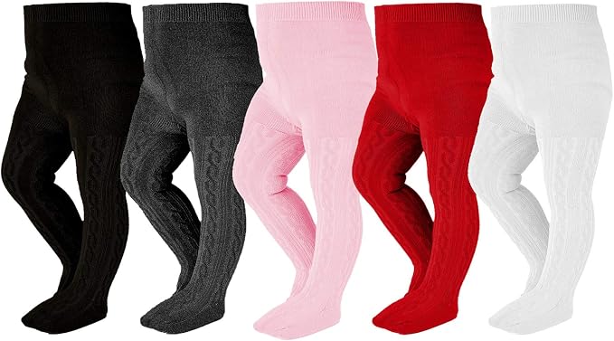 EPEIUS Baby Girl Tights Thick Cable Knit Leggings Stockings Cotton Pantyhose by EPEIUS