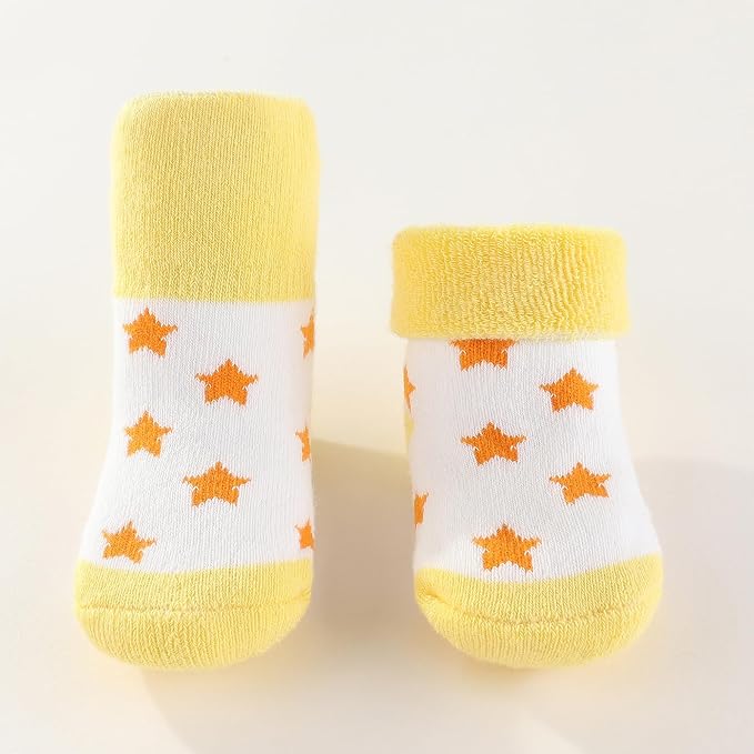 Newborn Baby Boy Girl Caps Mittens Socks Set Cotton Baby Essentials Accessories - Image 5