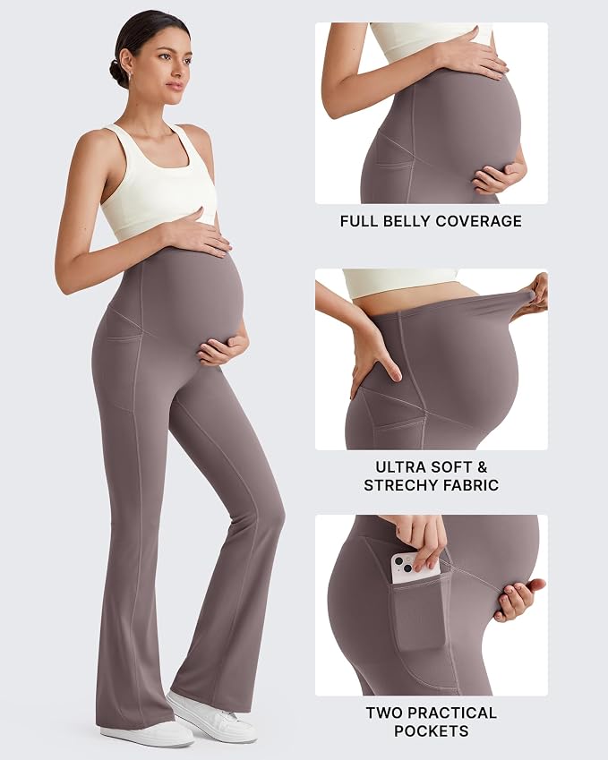 G4Free BareFeel Maternity Flare Leggings - Image 3