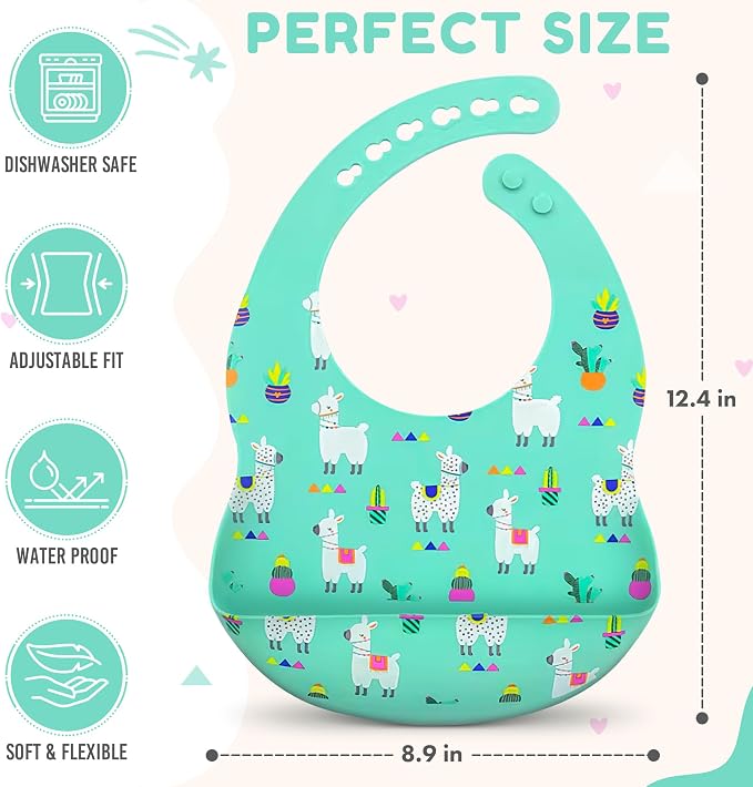 BPA-Free Silicone Baby Bibs - Image 2