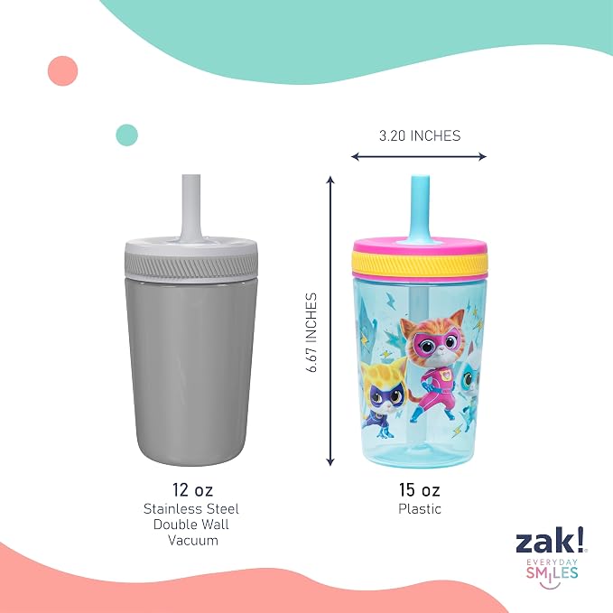 Zak Designs Disney SuperKitties Kelso Toddler Tumblers - Image 8