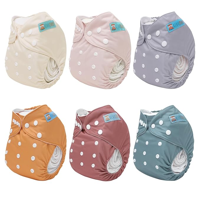 ALVABABY Baby Cloth Diaper 6 Pack - Image 2