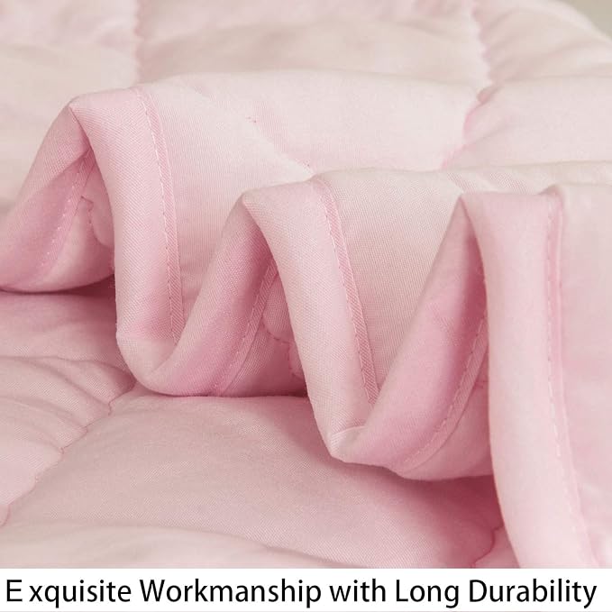 NTBAY Down Alternative Oversized Toddler Comforter, Super Soft and Warm Solid - Image 2