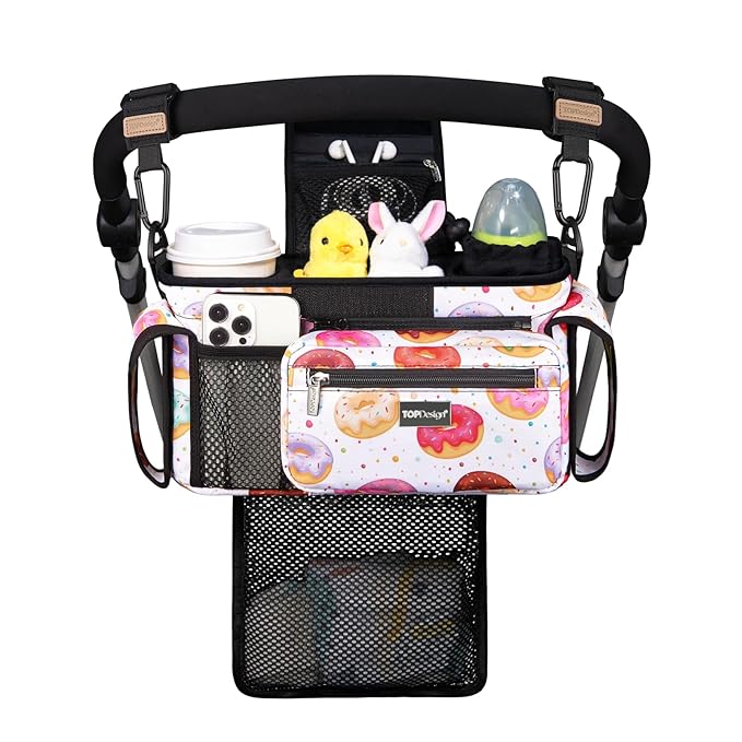 TOPDesign Universal Baby Stroller Organizer, Stroller Caddy by TOPDesign