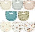 Lictin 8-Pack Muslin Baby Bibs by Lictin