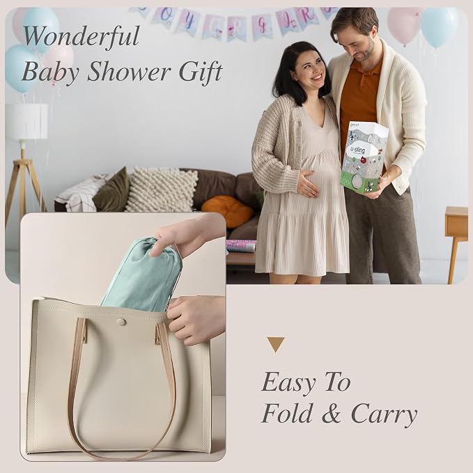 Baby Sling Carrier for Newborn to Toddler, Cozy Wearing Baby Wrap Carrier - Image 8