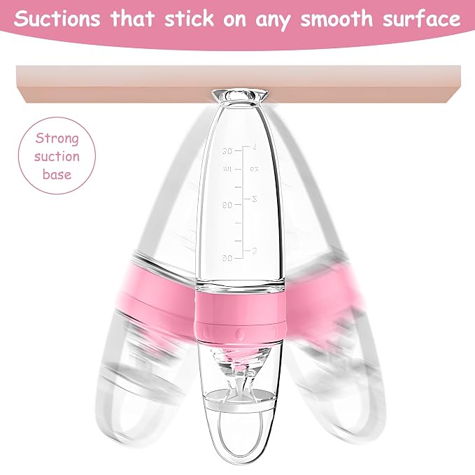 WAJIAYON Baby Food Feeder 4 Pack Silicone Baby Food Dispensing Spoon-3 oz - Image 6
