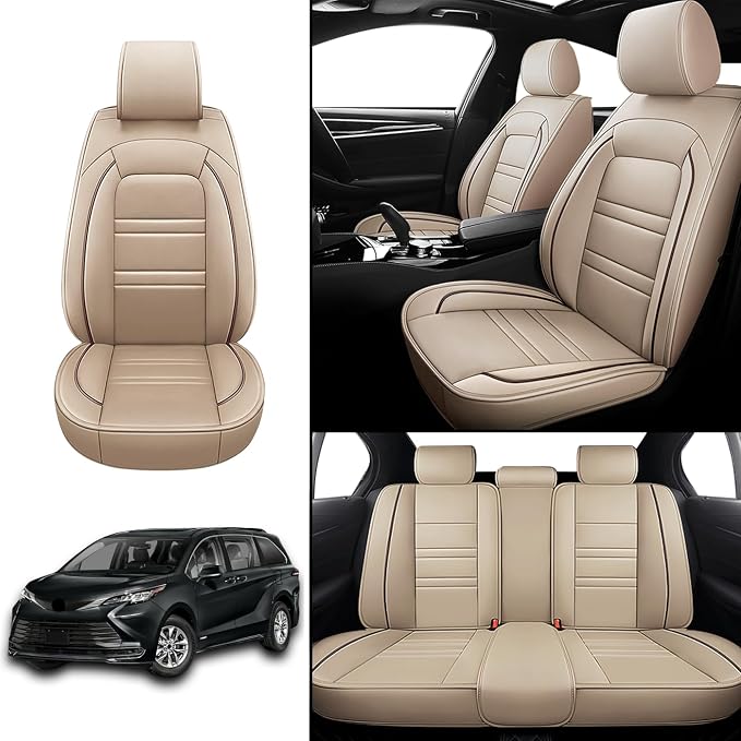 Seat Covers for Toyota Sienna 2004-2025 | 5-Seats Leather Seat Covers - Image 2