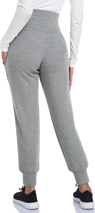 AMPOSH Women's Maternity Pants Stretchy Lounge Workout Pants Casual Loose Comfy - Image 5