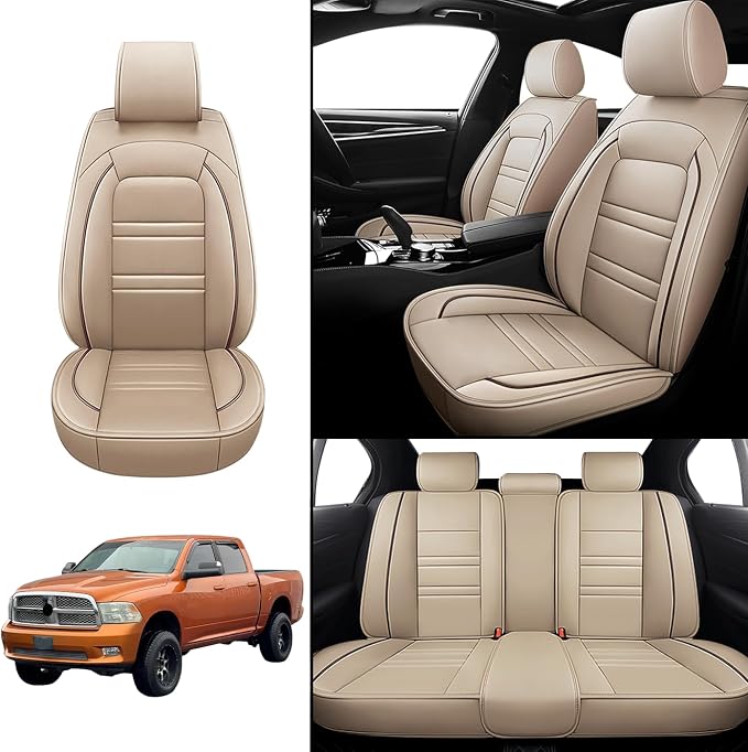 Seat Covers for Dodge ram 2004-2011 | 5-Seats Leather Seat Covers - Image 2