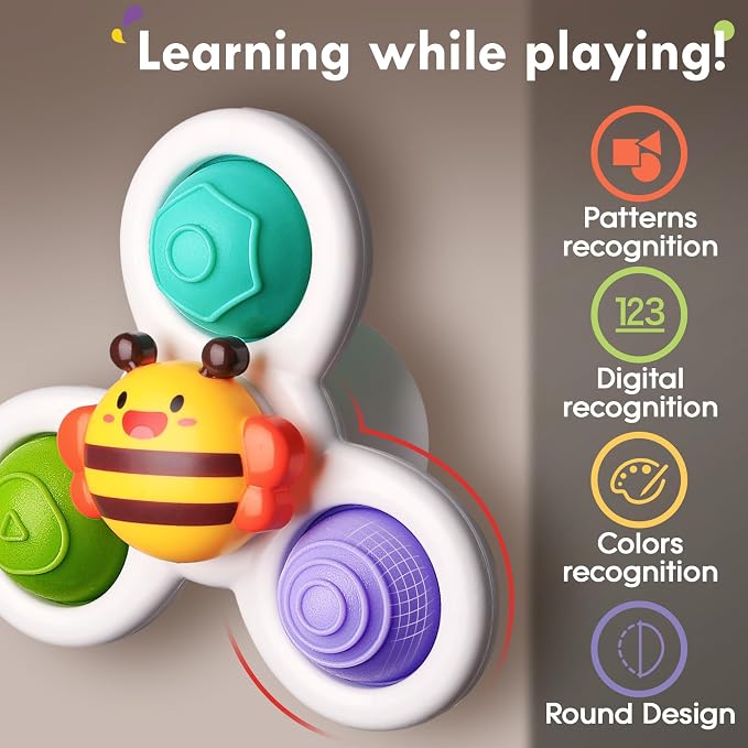 ALASOU 3PCS Pop Suction Cup Spinner Toys - Image 6