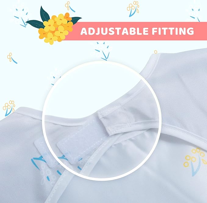 Little Dimsum Baby Bib with Pocket Waterproof Toddler Bibs Infant Feeding Bibs - Image 4
