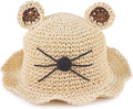 Baby Girl Straw Hat Outdoor Baby Sun Protection Hats Summer Bowknot Beach Cap by JANGANNSA