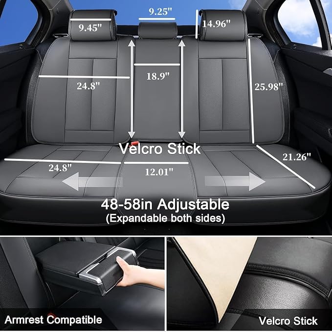 Coverado Car Seat Covers Full Set, Seat Covers - Image 2